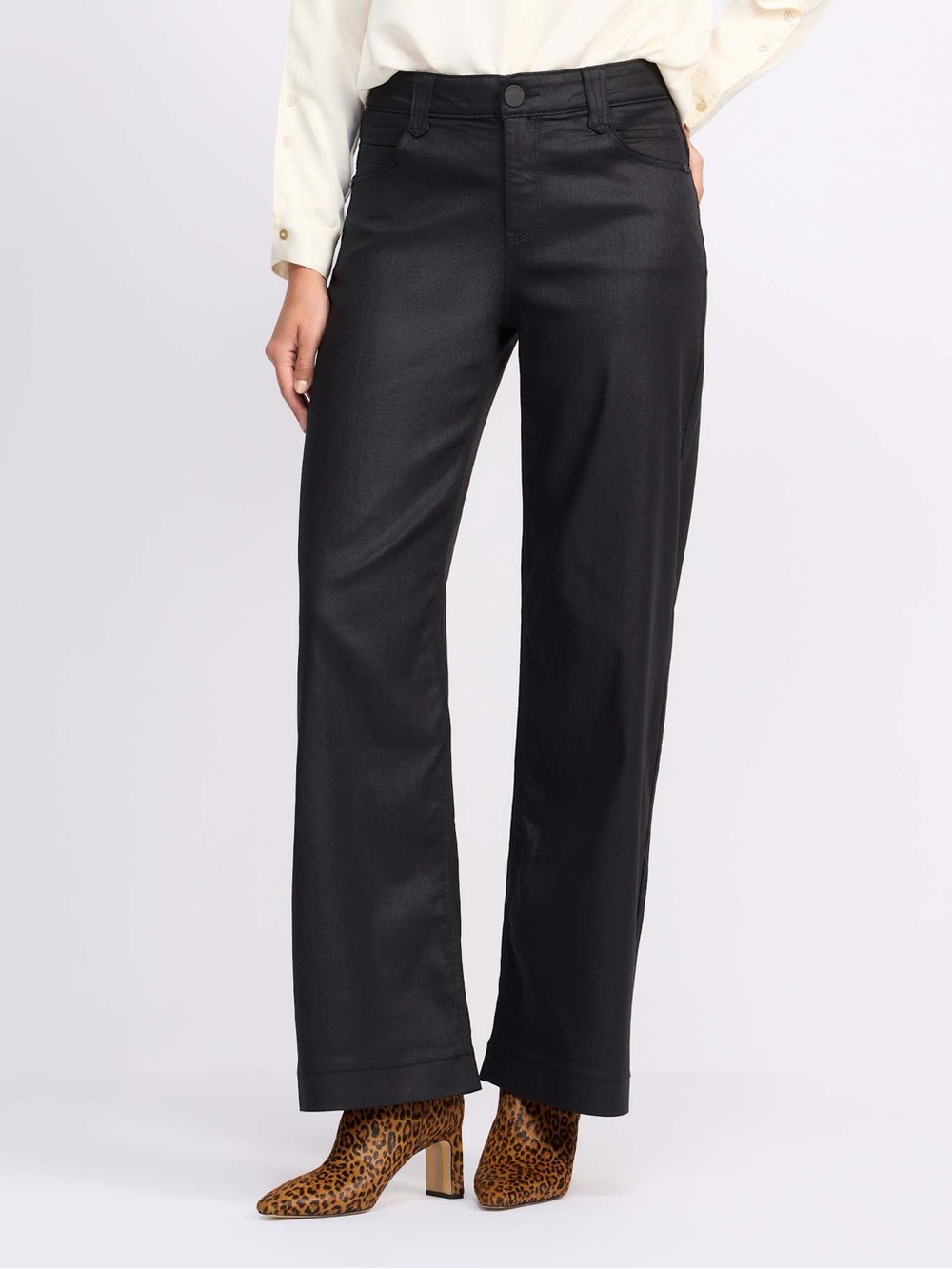 Stitch Fix X Democracy Joanna Marie Ab Solution Wide Leg Jean Black Luxe Finish